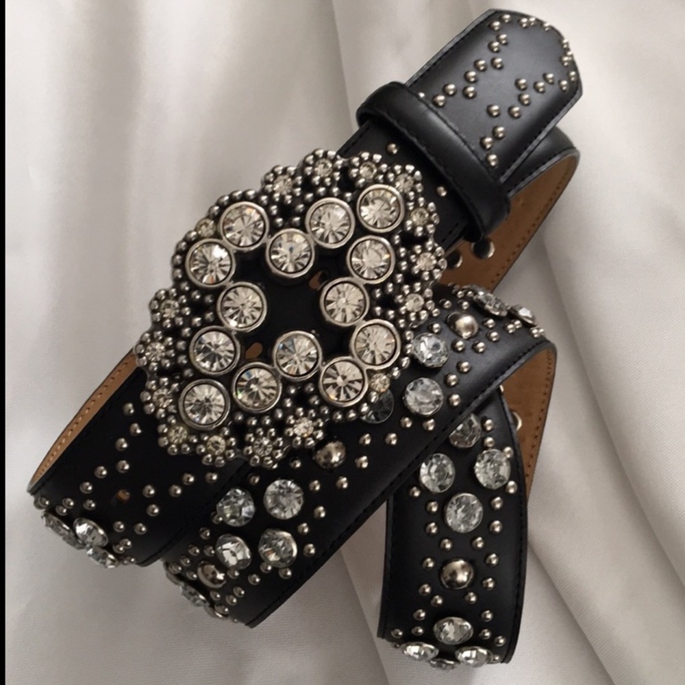 💃Sale💃💥Blinged Out Black Belt by Justin